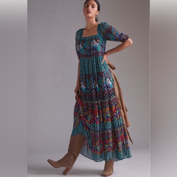 Anthropologie Dresses & Skirts - Anthropologie Boho Maxi Dress